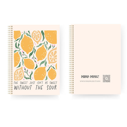 "Sweet & Sour" Unruled Notebook 🍋 - Your Creative Canvas for Inspired Thoughts