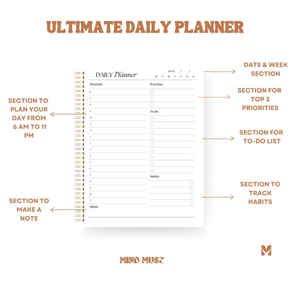 The Ultimate Daily Planner 📅 - Organize Your Day with Purpose & Precision - Balance