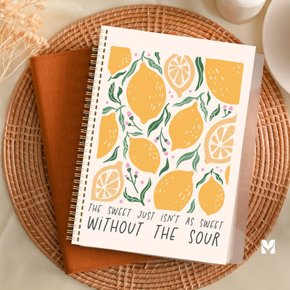 "Sweet & Sour" Unruled Notebook 🍋 - Your Creative Canvas for Inspired Thoughts