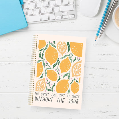 "Sweet & Sour" Unruled Notebook 🍋 - Your Creative Canvas for Inspired Thoughts