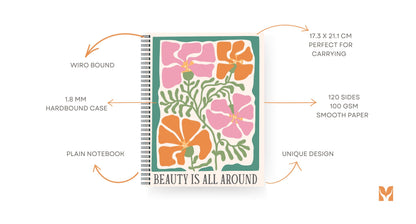 Boho Bloom Notebook Collection