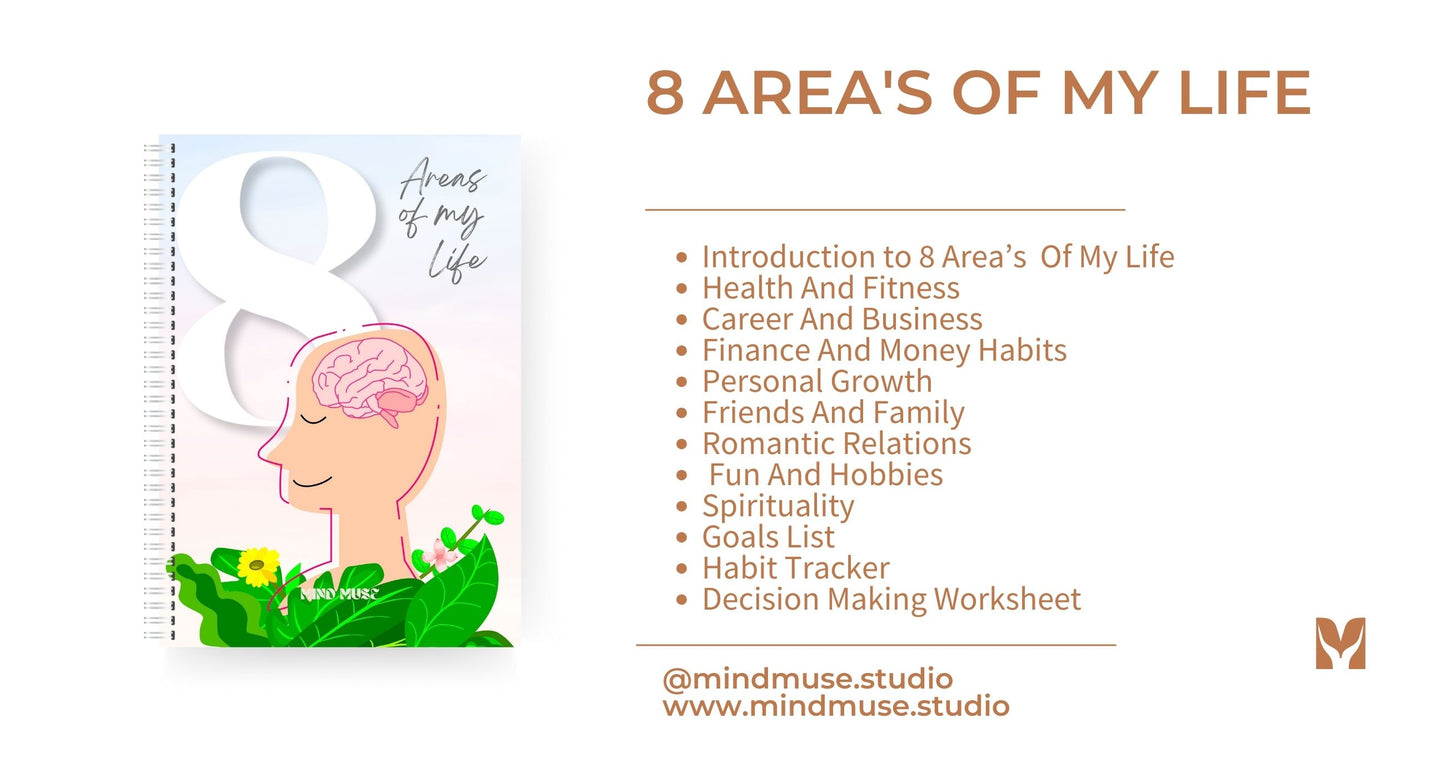 Life Mastery: Mind Muse 8 AREAS OF LIFE Journal - Achieve Balance, Success, and Fulfillment in Every Aspect of Your Life